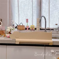 Защитный брызгозащитный экран для кухонной мойки, водонепроницаемая силиконовая полоса для раковины, защита от брызг для мойки посуды и столешницы