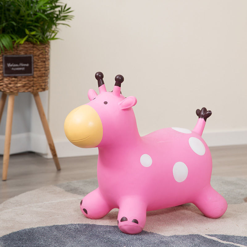 음악이 없는 기린 핑크색 두꺼워짐(공기 펌프와 함께 제공)