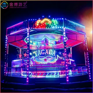 景区内的娱乐设施40座迪斯科转盘 炫丽的士高转盘露天游玩设备