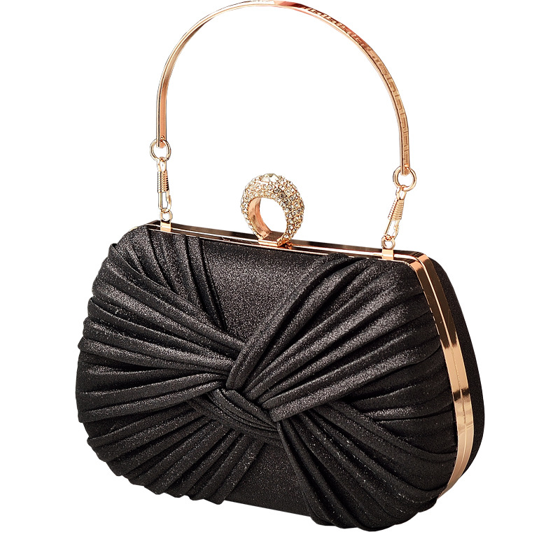 Nuevo cross-border Auchan moda bolsa de cena, bolsa de fiesta de arco, bolsa de vestido de noche de damas, bolsa de novia roja