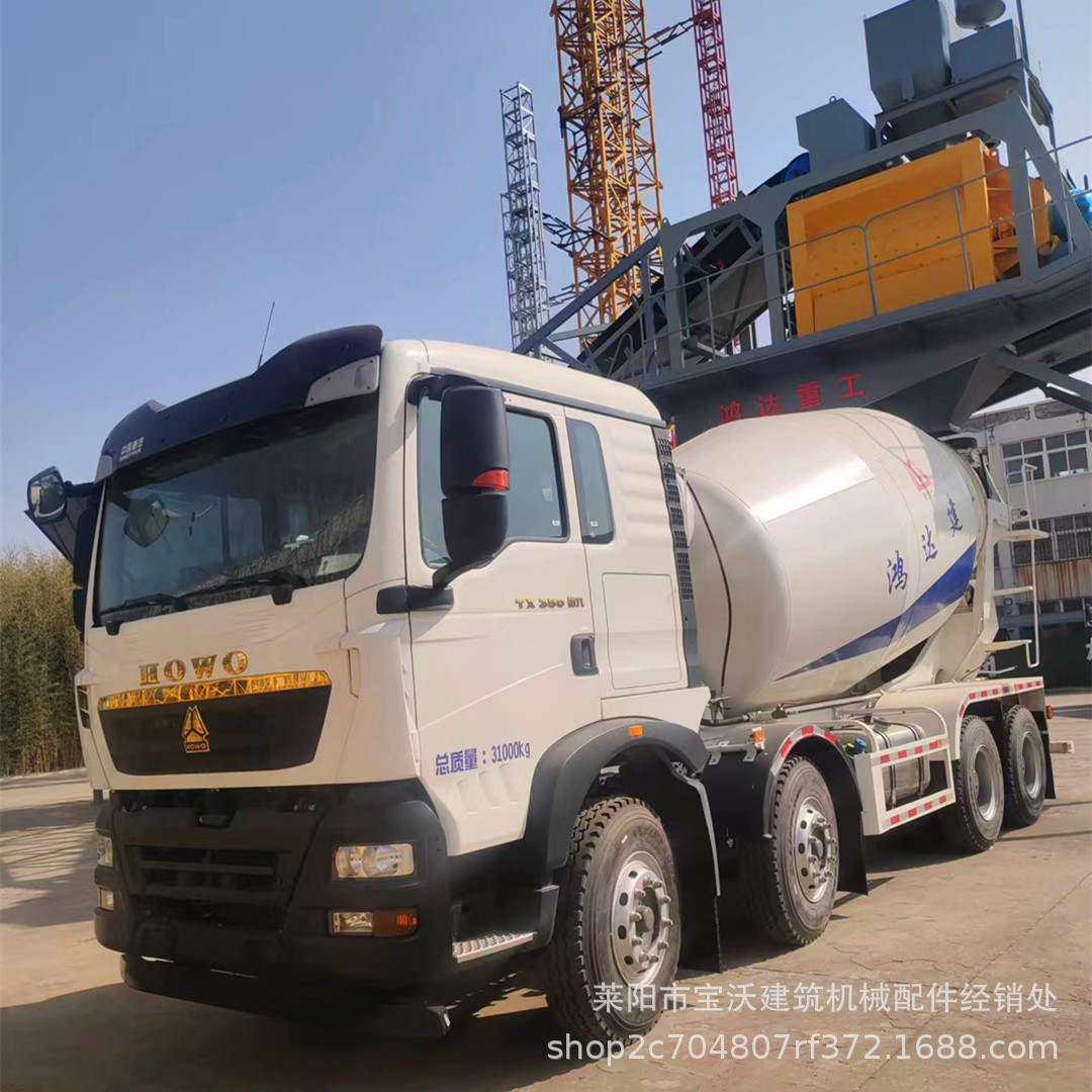 中国重汽豪沃HOWO混凝土搅拌罐车 水泥罐 10方混凝土搅拌车工程车
