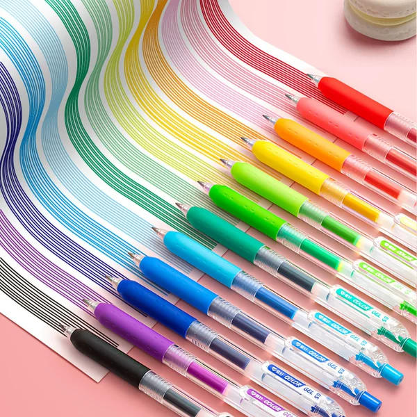 Hobby GP260 Colorful Press Gel Pen 48 Colors DIY Handbook Colorful Pen Primary School Student Note Mark Key Pen