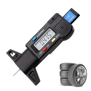 Digital display electronic tire tread depth measuring instrument depth gauge tread ruler 0-25.4mm digital display tread gauge