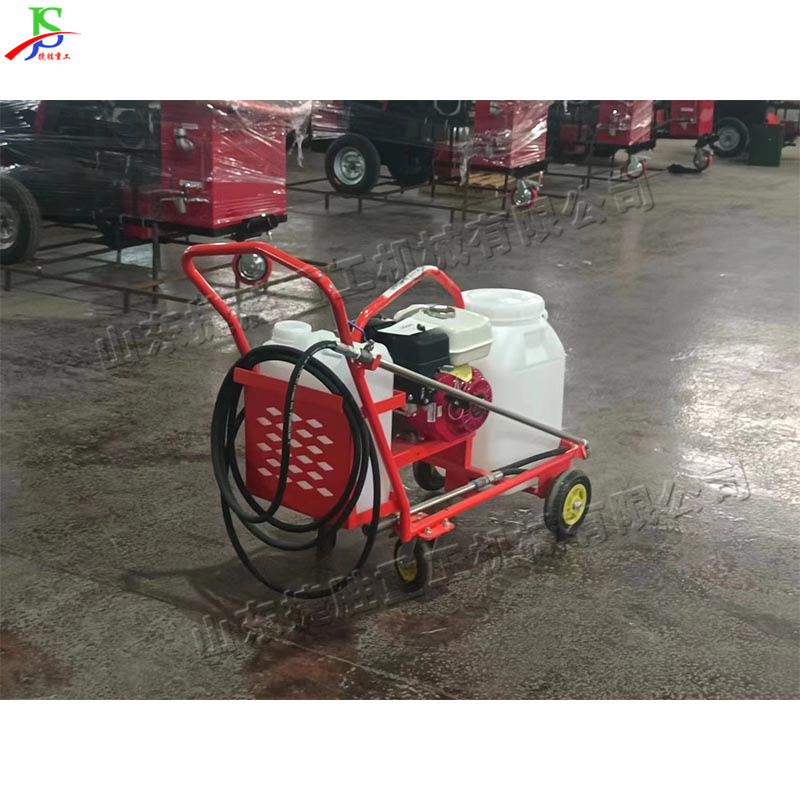 Pequeño esparcidor de asfalto de emulsión empujado a mano rociador de asfalto carretera pit crack esparcidor de asfalto