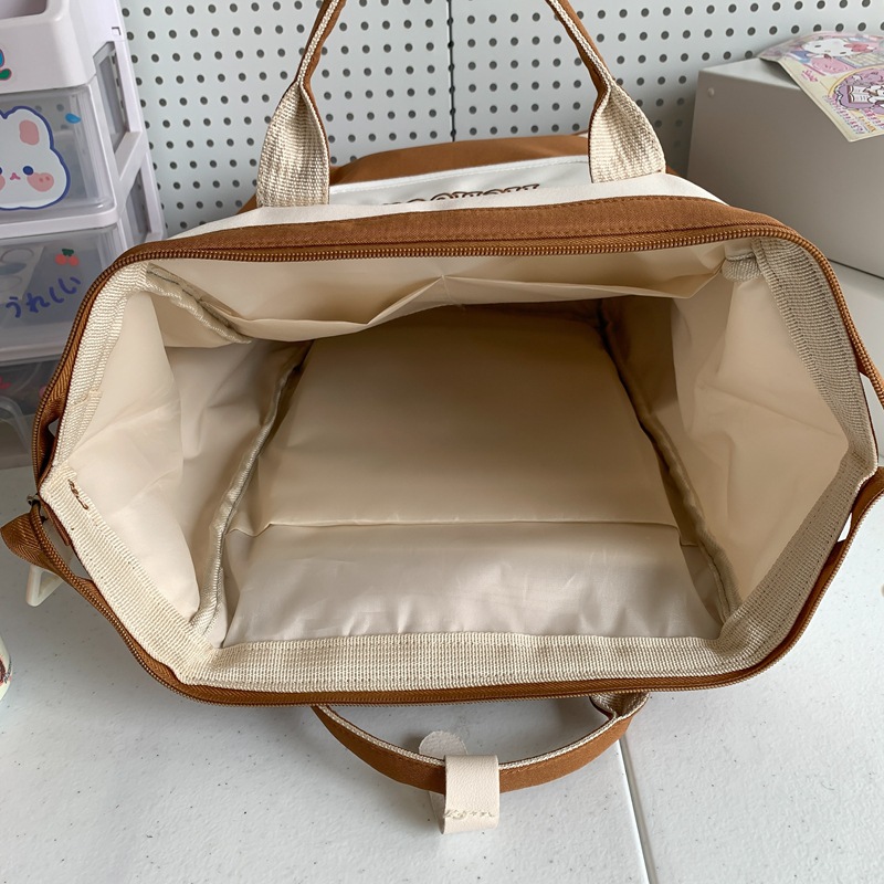 Kids Backpacks Women's Ins Trend Japanese Harajuku Style Personality Contrast Color Student Backpack Casual Simple Small Backpack_voghion.com