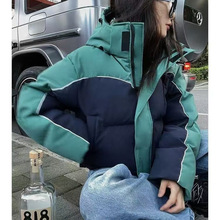 新款冬季羽绒服冬女2025年白鸭绒短款连帽美式复古情侣装加厚外套