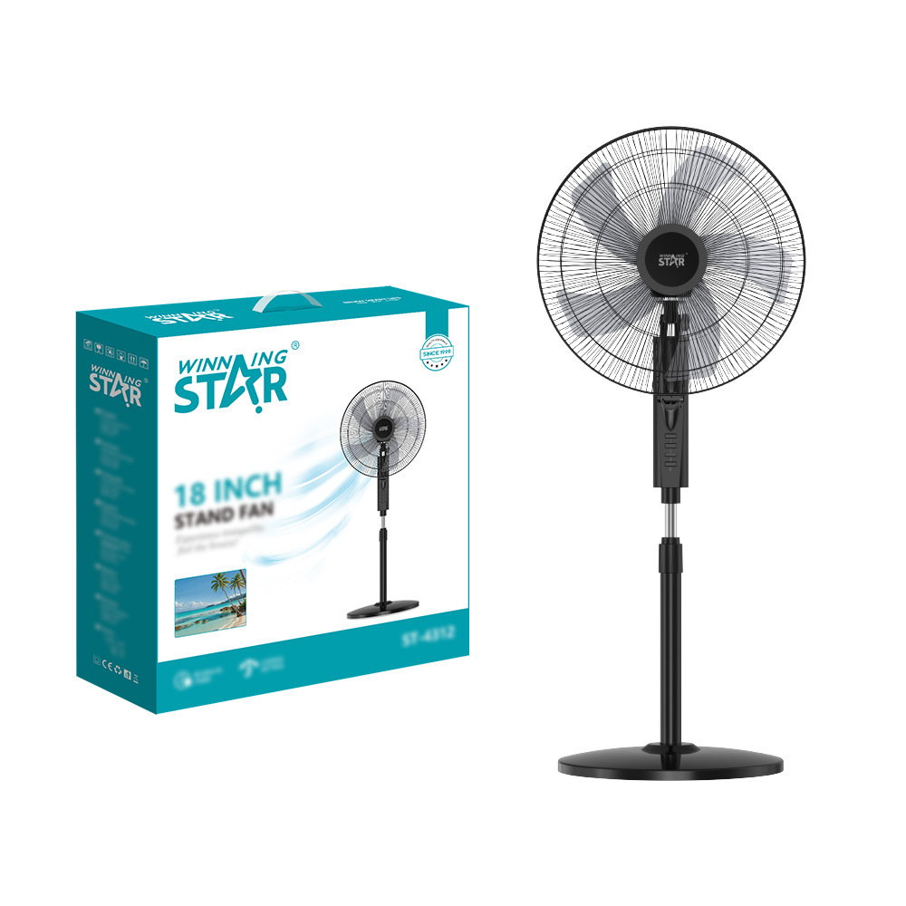 Winningstar 跨境专供18寸家用55W摇头便携落地式电风扇Stand Fan