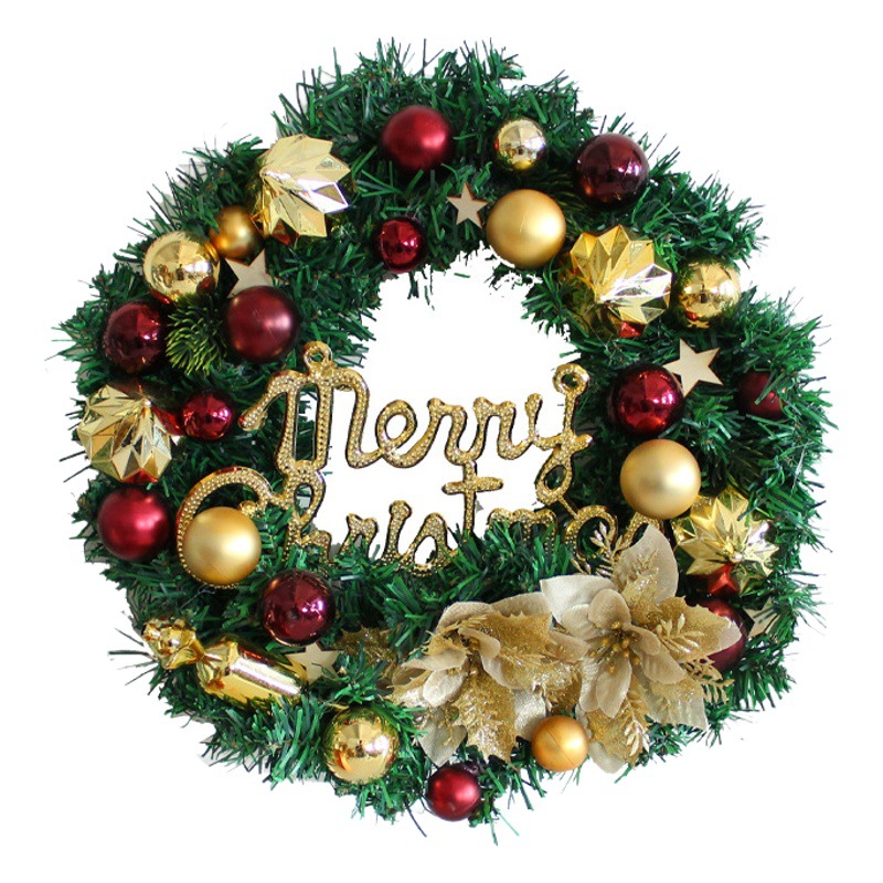 Hong Kong amor guirnalda de Navidad puerta colgante flor artificial BOLA DE Navidad decoración guirnalda decoración del hogar ratán colgante