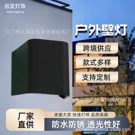 COB室外壁灯户外防水洗墙灯可调节双头射灯 现代简约室外防水壁灯