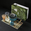 Japanese tea set, matcha, mixing stick, cup