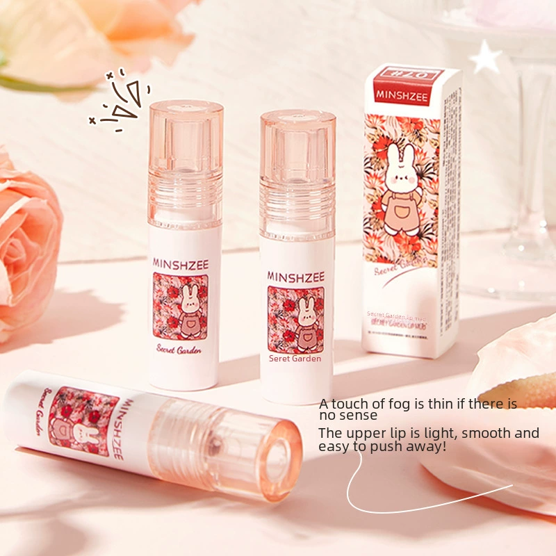Lip glaze student matte velvet soft mist, white, high value lip mud recommended