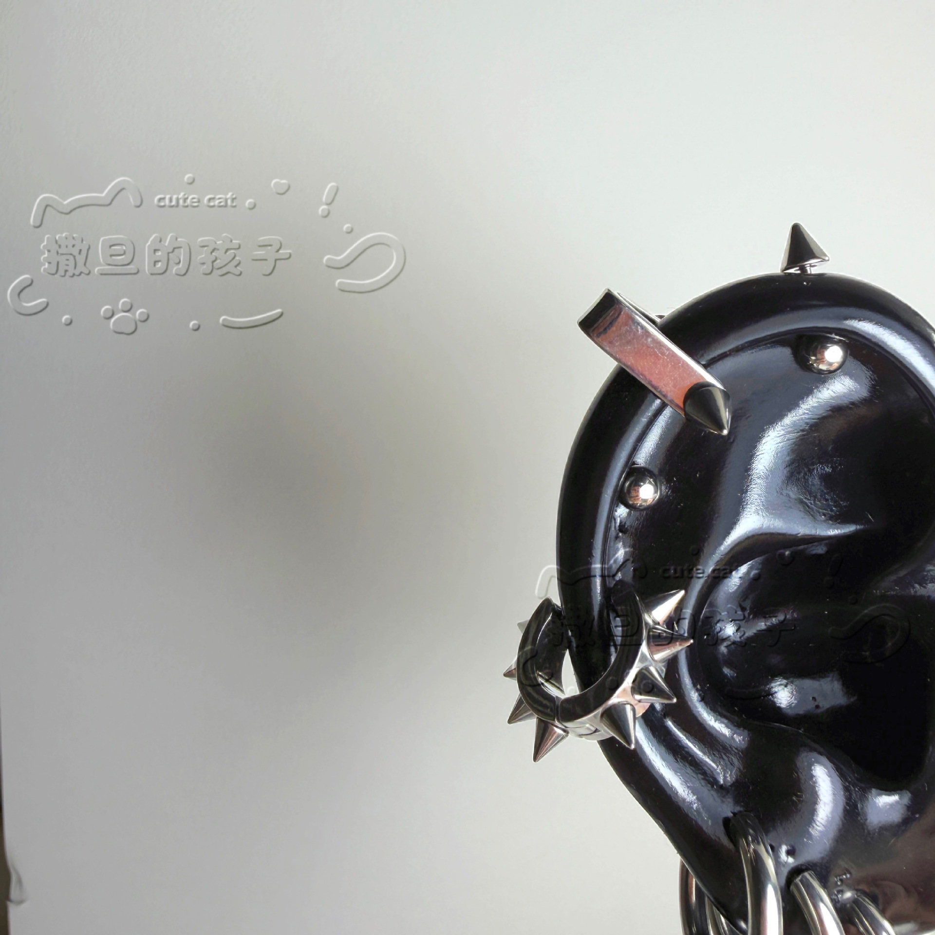 Pointed titanium steel lip stud product view