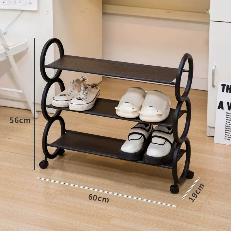 Multi‑tier shoe rack, compact versatile shoe organizer, 3–4 layers, white or black