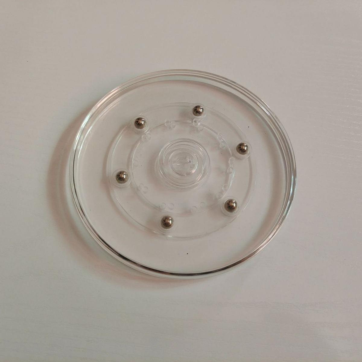 哈泰2寸2.5寸3寸4寸5寸亚克力塑料PS展示柜旋转底座转盘