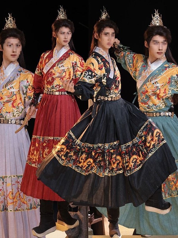 New Ming Dynasty Han Dynasty [Dragon's Roar] Flying Fish Suit Men's Brocade Guard Ancient Costume Best Man Costume Spring and Autumn Style