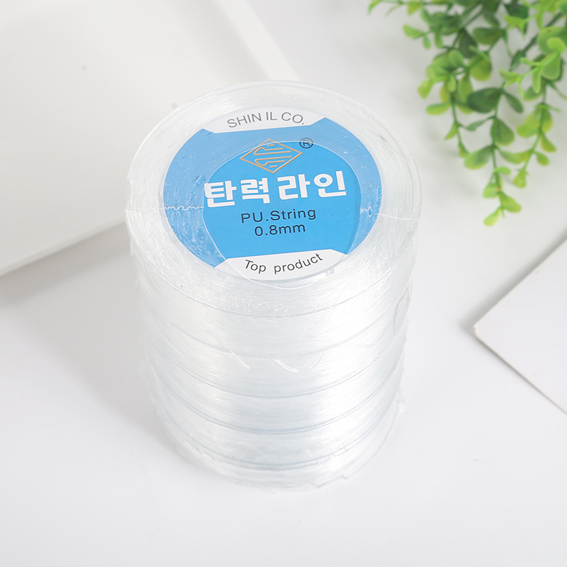 한국 버전의 크리스탈 투명 탄성 라인 수입 DIY 구슬 소재 도매 구슬 크리스탈 라인 도매 보석 액세서리