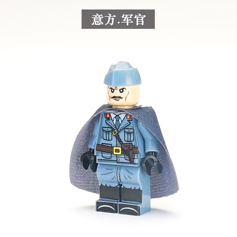 兼容乐高二战人仔八路军德军美军苏军士兵小人偶拼装积木军事玩具|undefined