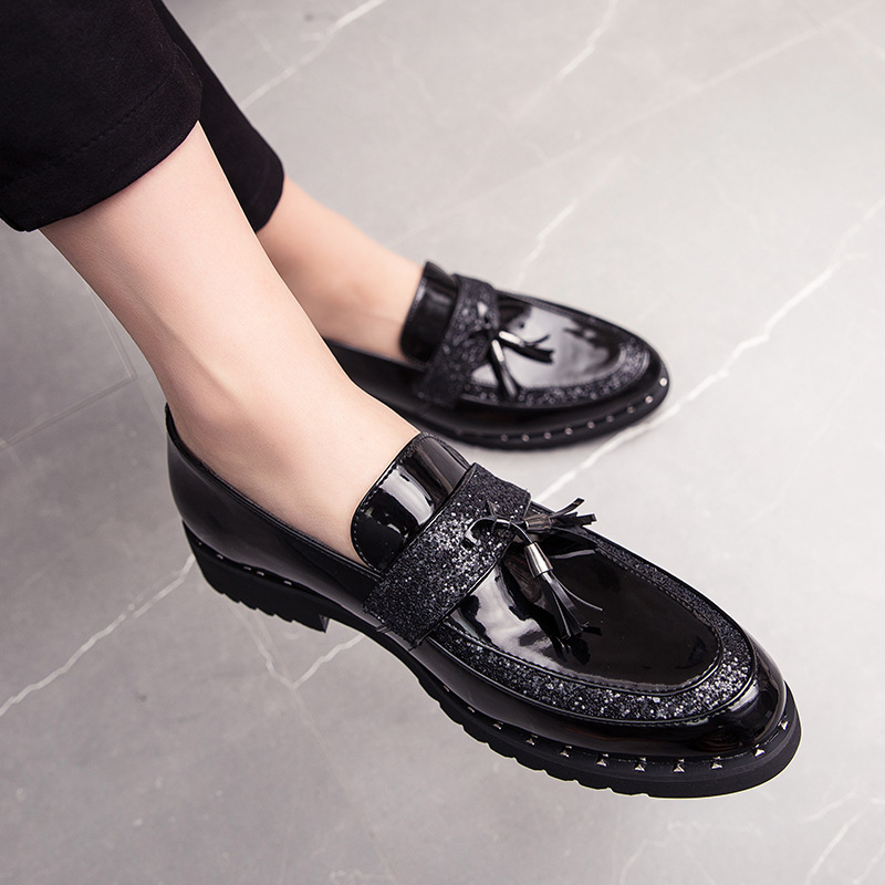 2021 new sequined tassel loafers, local...