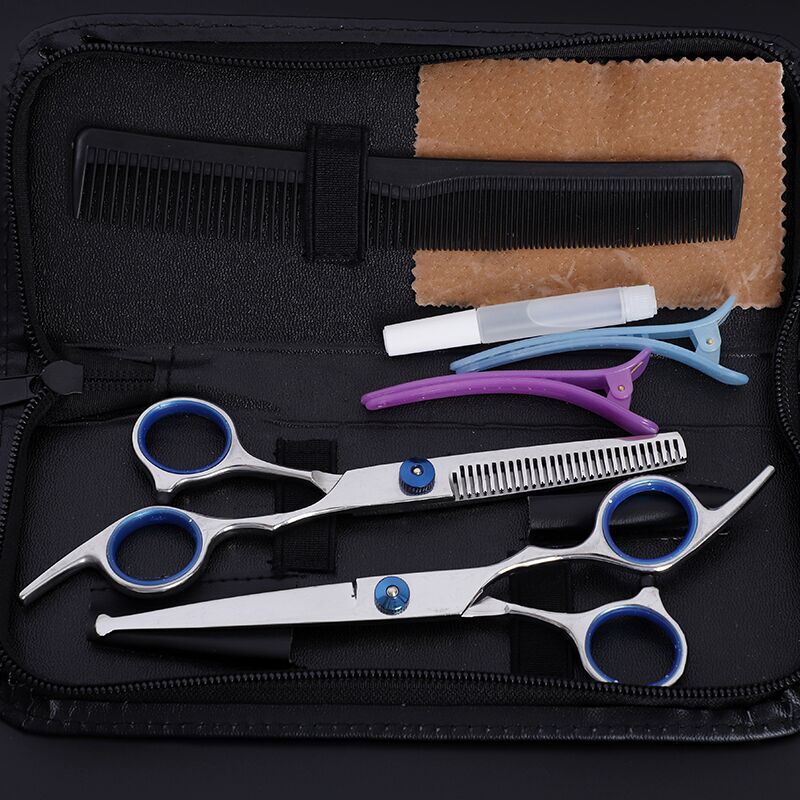 Amazon explosions hairdressing scissors pet scissors baby hairdressing scissors blue screw