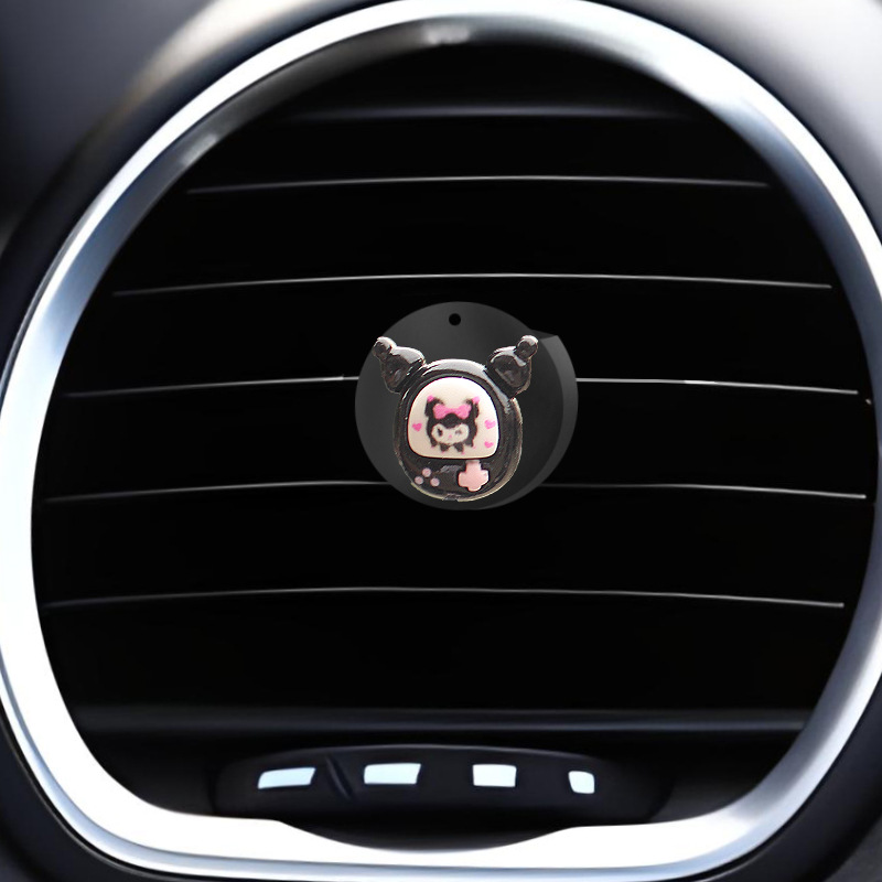 Clip de salida de aire para automóvil, aromaterapia creativa brillante, perfume para automóvil, decoración de dibujos animados, suministros de decoración, suministros para automóvil