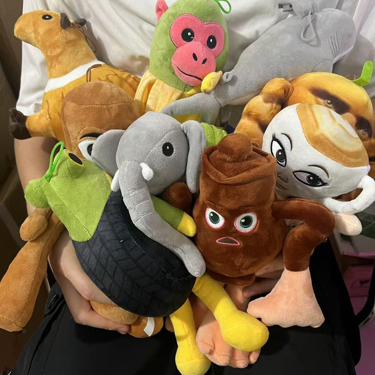 Cross-Border New Tung Tung Tung Sahur American Mountain and Sea Classic Spoof Plush Toy Doll