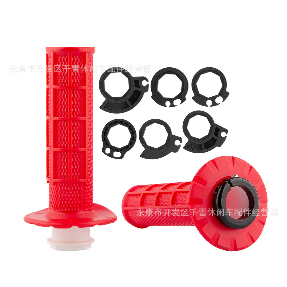 Puños de manillar universales con función de autobloqueo, aptos para motocicletas todoterreno KTM, Honda, Kawasaki, Yamaha GAS.