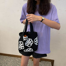 包包女2021新款ins迷你帆布包女学生韩版可爱精致小手提包手拎包