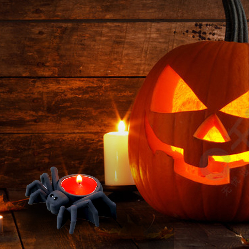 自慢の洋洋diy滴ゴム金型ハロウィーンシリーズクモ燭台シリコン金型ろうそくクロスボーダー専用|undefined