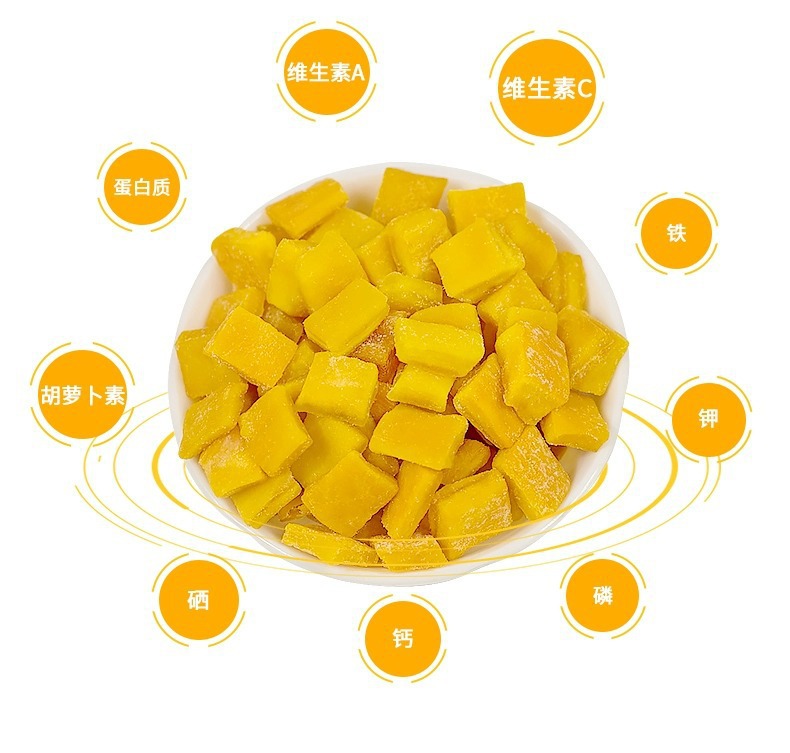 Dried Mango Dices 500g Sweetened Mango Chunks for Baking Nougat and Snack Making quality and texture