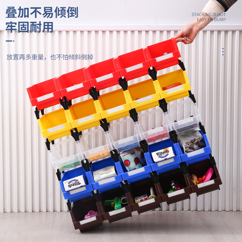 ツール収納棚多規格ポータブル重畳可能ボックスデスクトップオフィス純色分類収納プラスチック棚|undefined