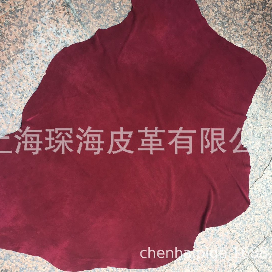 캐시미어 가죽 의류 직물 가죽 스웨이드 수제 DIY 부르고뉴