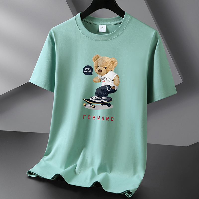 メーカー卸売り半袖tシャツ男性夏半袖新疆綿綿シャツ学生丸首ゆるいtシャツ代発