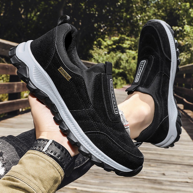 Chaussures de sport plates décontractées pour hommes, grande taille, pour la marche, la randonnée et la course à pied, nouvelle collection 2024_voghion.com