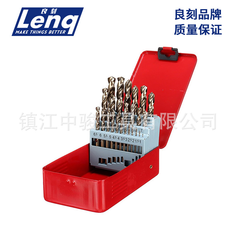 Juego de brocas helicoidales de acero inoxidable M35 con cobalto, con vástago recto para abrir agujeros en aleación de aluminio, plástico y carpintería, acero de alta velocidad.