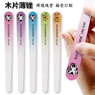 Cross-border in stock cute water drop wood chip rub waterproof printing thin rub professional repair real nail rub gray and white repair strip