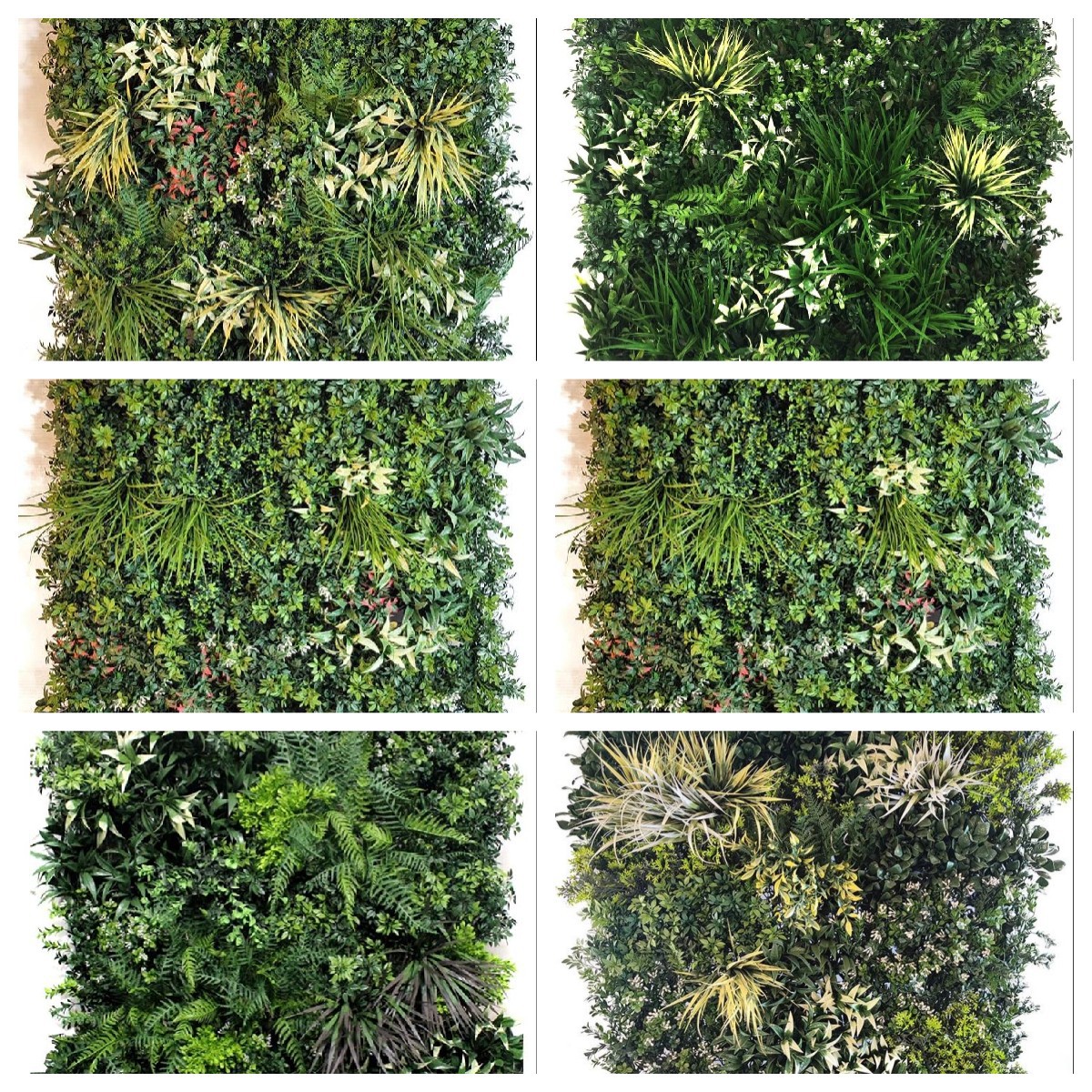 Pared de planta de simulación retardante de llama paisajismo interior y exterior pared decorativa de planta verde canal de partición de eucalipto pared de planta artificial