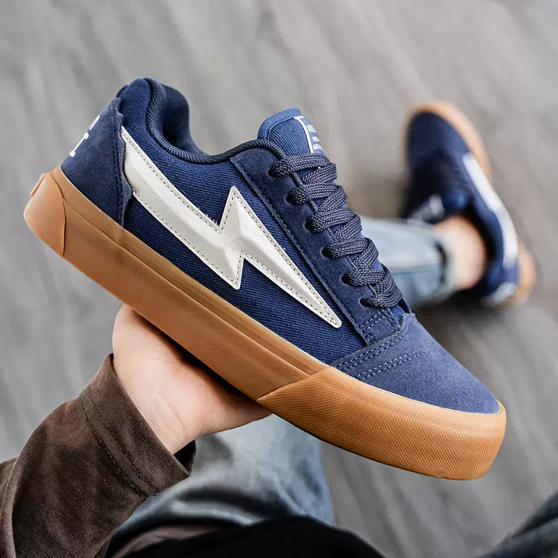 2025学院风板鞋春秋季新款美式街头酷酷休闲百搭复古胖胖面包鞋