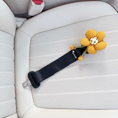 Seat Belt for Pregnant Women, Other Automotive Interior Supplies - black-maternity-anti-strangle-safety-belt-turmeric-sunflower
