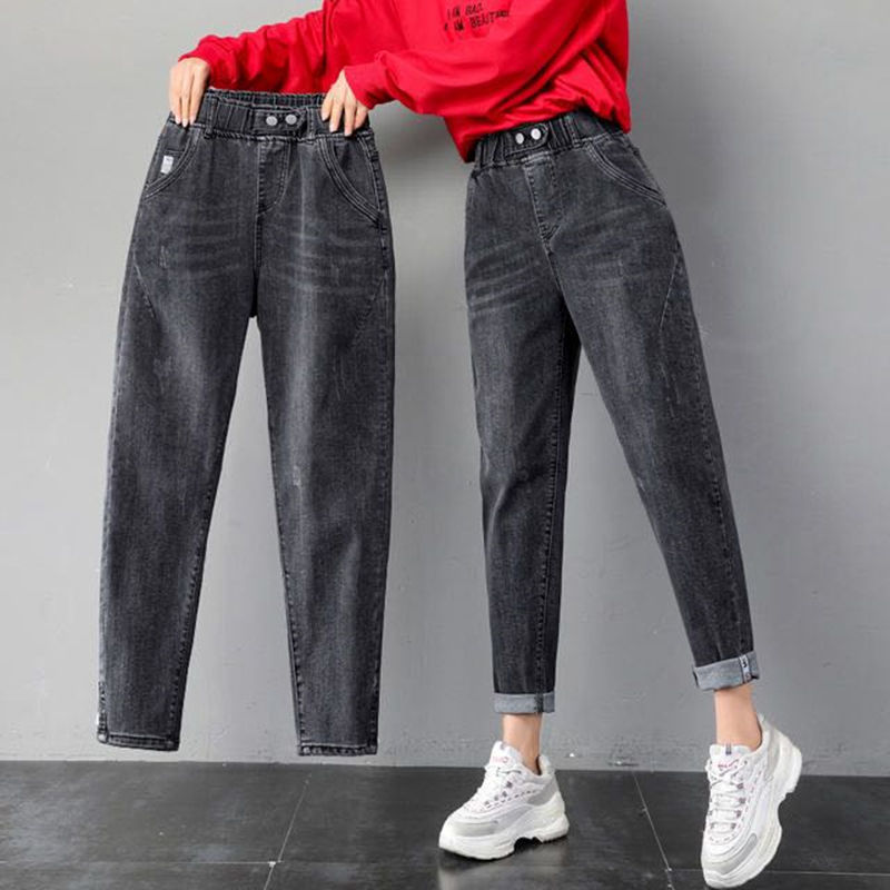 Quality spring elastic trousers