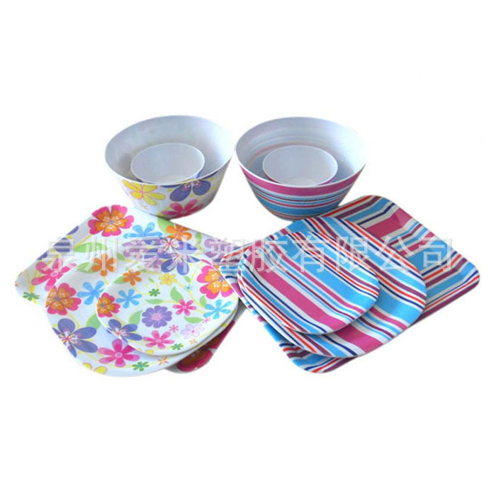 Creative Melamine Kit, Various Patterns Style Tableware, Melamine High-end Tableware Kit Creative Melamine Kit, Various Patterns Style Tableware, Melamine High-end Tableware Kit
