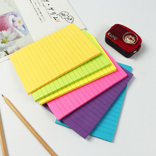 ins便利贴简约风横线日系学生笔记本彩色可爱创意可撕线条拍纸本