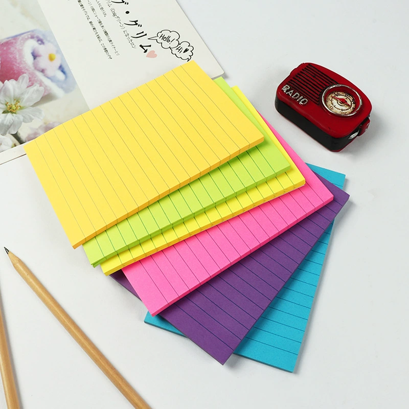 Ins Post-It Notes простая линия ветра Цвет тетради для японских студентов Милые Творческие разрывающиеся линии рюмка