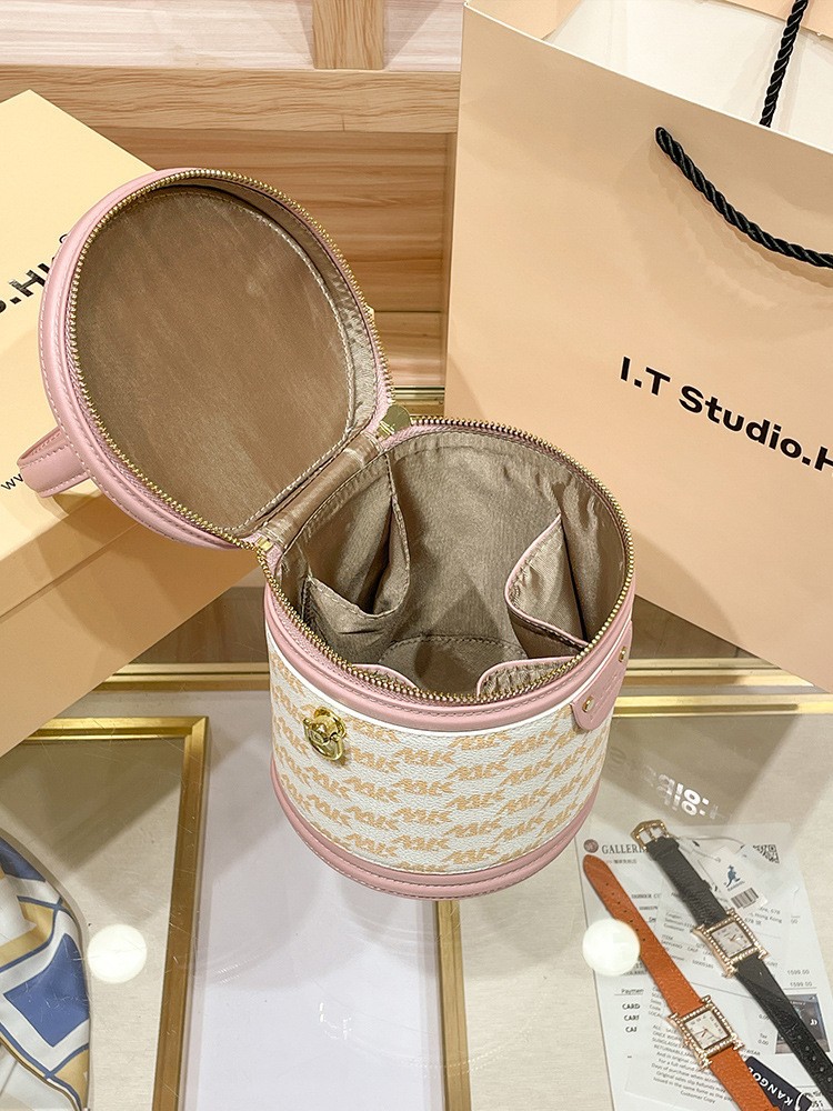 Hong Kong Genuine Leather Bucket for Women's 2023 New Spring/Summer Luxury Small Handheld Cylindrical Cylinder Crossbody_voghion.com