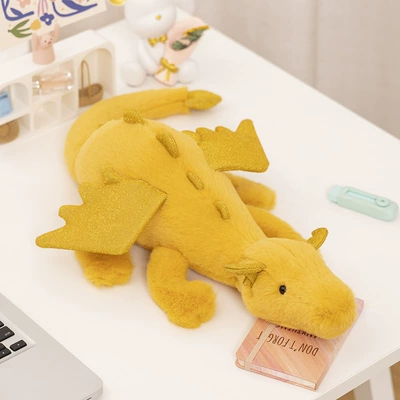 Oyuncaq yastıqlar | Fun Flying Dragon Black Dragon Series - golden-dragon-50cm