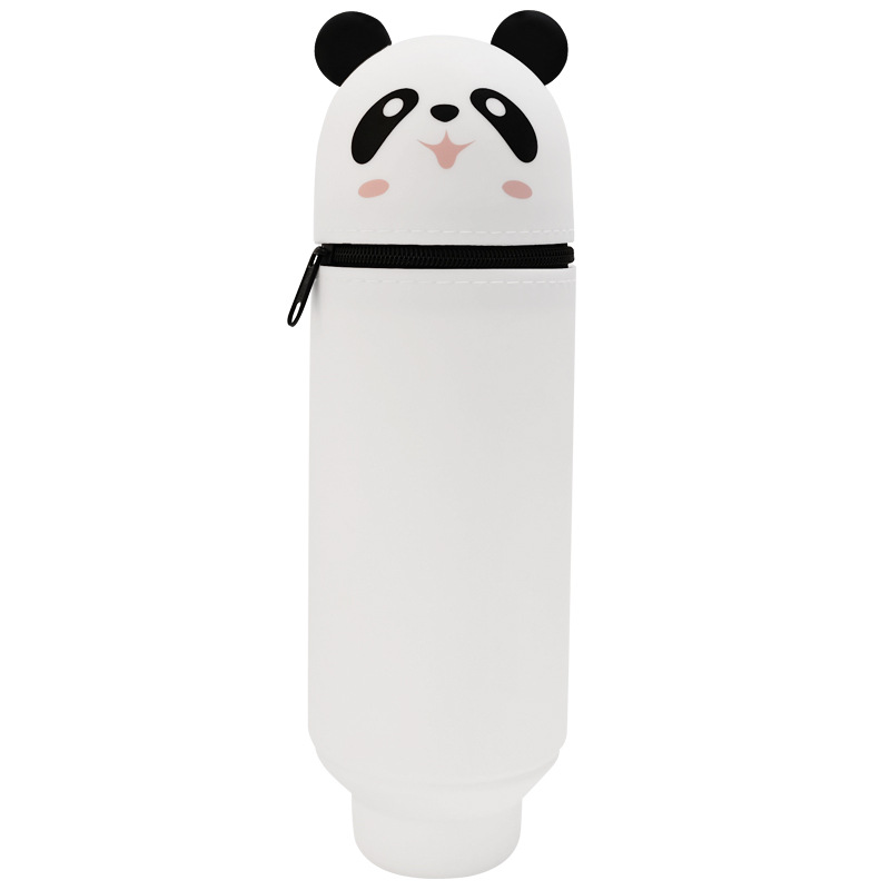 Estuche de lápices de silicona con diseño de panda