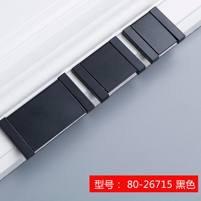 Factory flat pull handle embedded folding aluminum square handle hidden handle hardware accessories