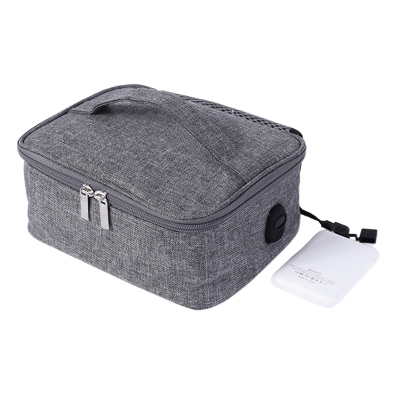Picnic al aire libre Oficina impermeable Oxford tela USB calefacción Bento lonchera bolsa de aislamiento en stock por mayor
