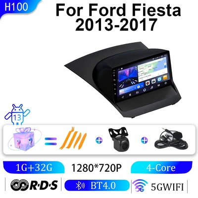 Suitable for Ford 13-17 Fiesta Car Navigation, Carplay Central Control Screen Navigation All-In-One Machine, Dvd Navigation (DVD Navigation) - wifi-1g32g-9inch