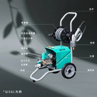 Hose Reel, 220V High-Power – Car washing machine