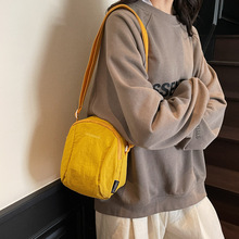 背包女2025夏季新款单肩包情侣手机包睿营胸包尼龙布小挎包百搭潮